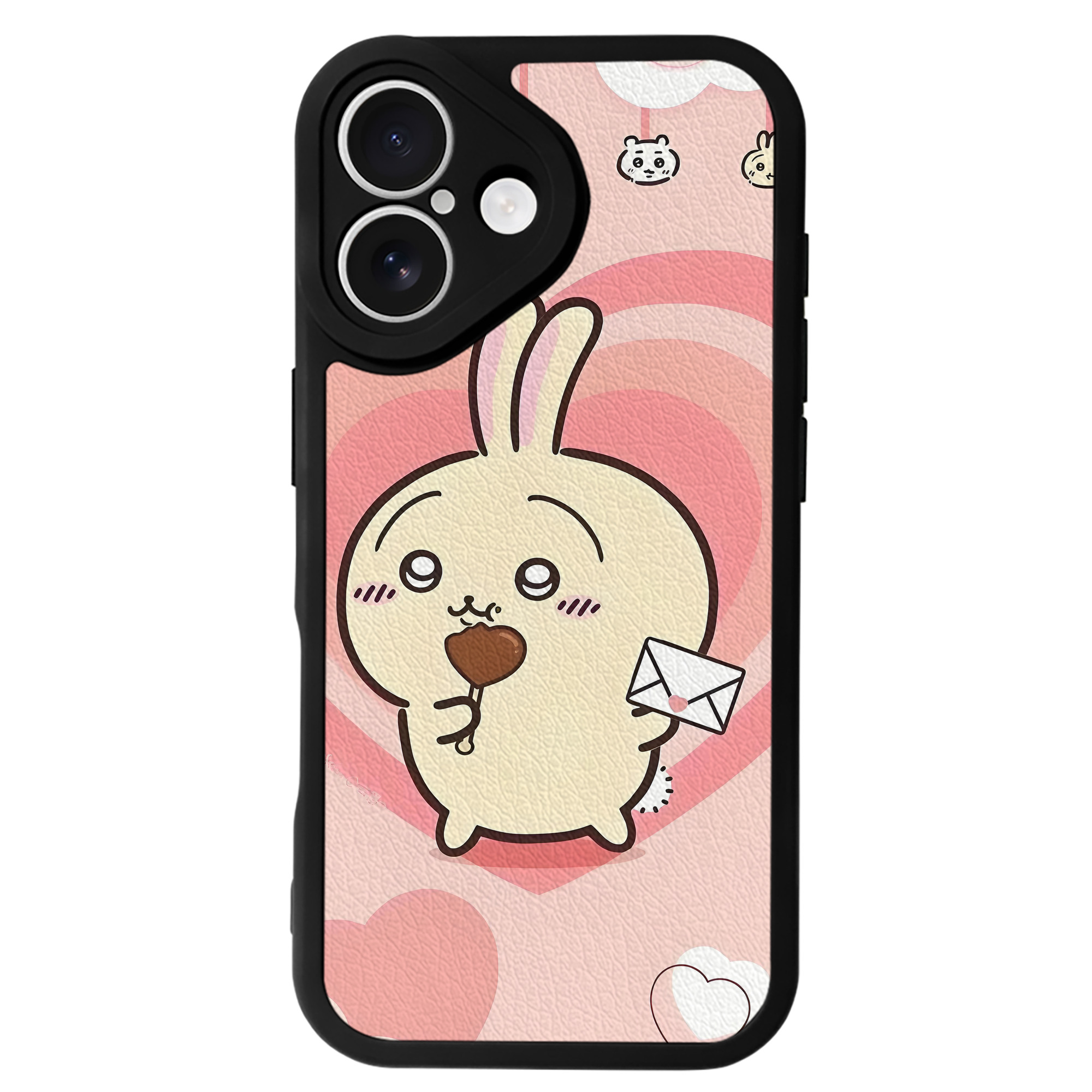（画像用） ちいかわ Chii-kawa 【iPhone 16シリーズ対応】シリコンスマホケース（レザー調） 材質：シリコン
